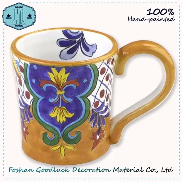 Famous Hand Craft Crockery Elegant Pattern Cool Mugs For Gifts