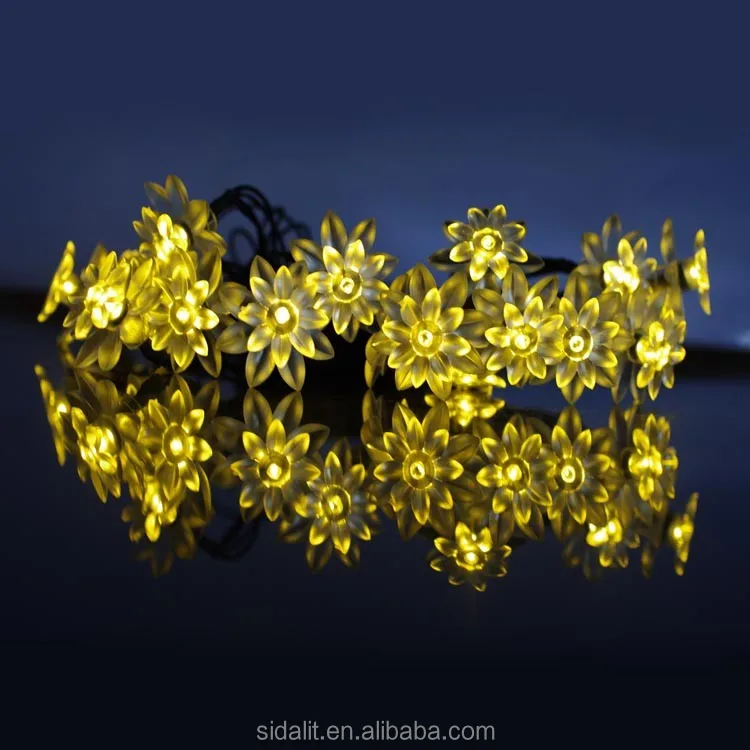 Super bright 20PCS water lily flowers outdoor infrared solar led lamp