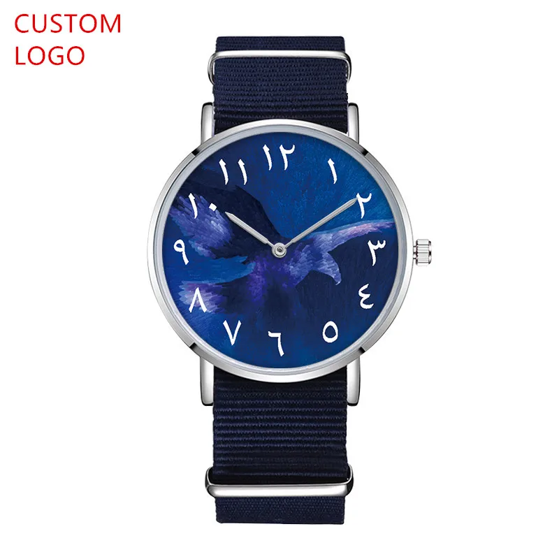 

Arabic Number OEM Private Label Logo Watch Stainless Steel Back Custom Women Watch Brand Your Own Watches, Black;white;blue;green;yellow;orange;red;brown