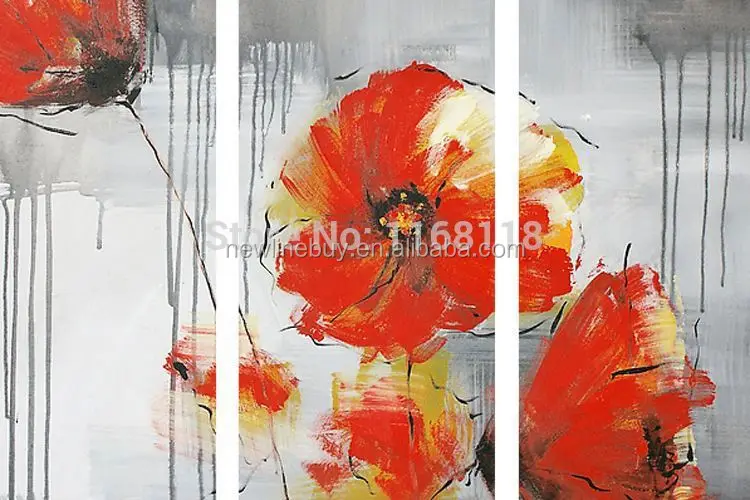 Stück blumenmalerei dekorative kunst gesetzt moderne wandkunst