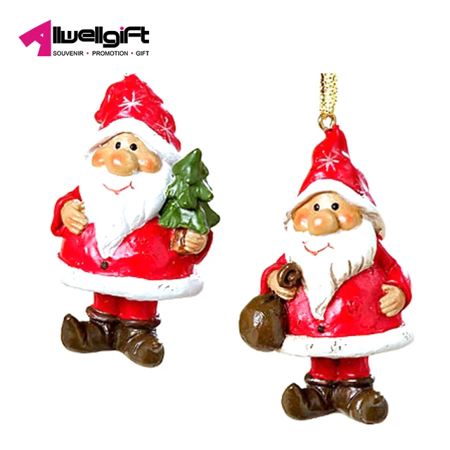 claus resin christmas ornaments for christmas tree decoration