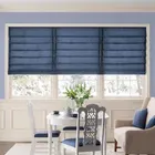 Latest Window Designs Cordless 100% Polyester Fabric Roman Blinds