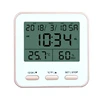 Digital Larger LCD Thermometer With Clock room digital thermometers hygrometer