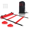 Professional Heavy Duty Speed Acceleration Agility Ladder Training Equipment Set with 10 Cones and Carry bag