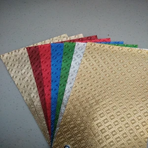 light golden christmas gift packing paper