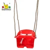 Cheap Plastic Low Back toddler bucket Swing Chair with Hanging Rope