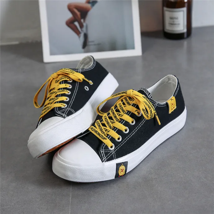 Spring Students Women Cartoon Yellow Duck Lace-Up Flat Zapatillas Canvas Shoes, As the page show
Spring Students Women Cartoon Yellow Duck Lace-Up Flat Zapatillas Canvas Shoes, As the page show