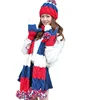 stylish hat scarf gloves set with pompom for men and women