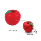 Advertising Fruit Apple Orange Shaped PU Anti Stress Ball