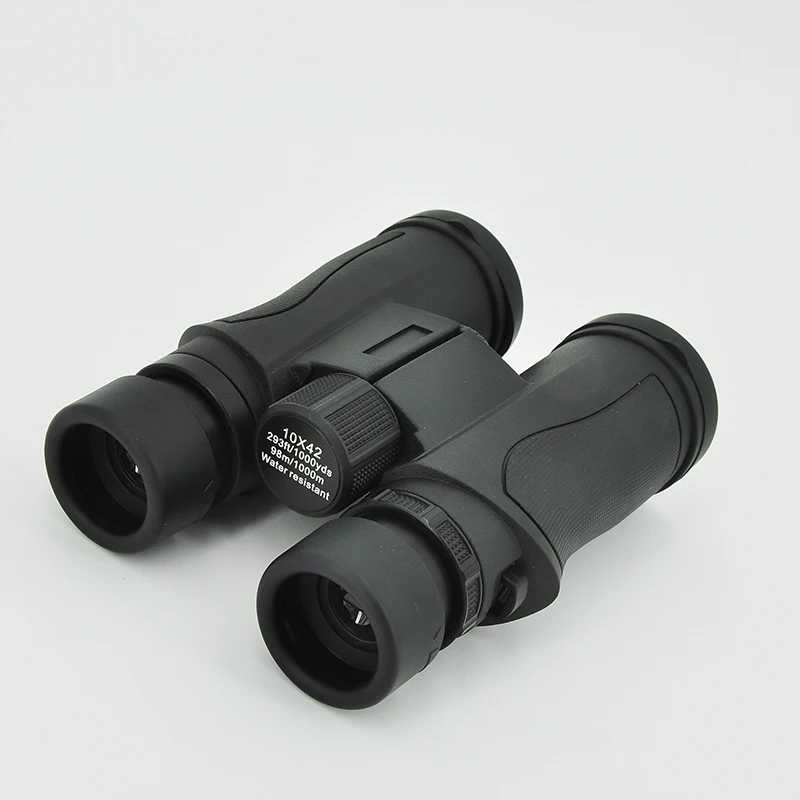 Roof Long Range Military Compact Waterproof Binoculars Bak4 for Adults Hunting 10x42 Made in China