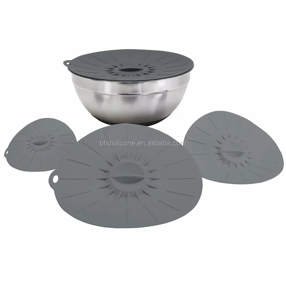 EZ-Lid Silicone Lids and Food Covers - Reusable Silicone Suction Lids Creates Airtight Seal (3)