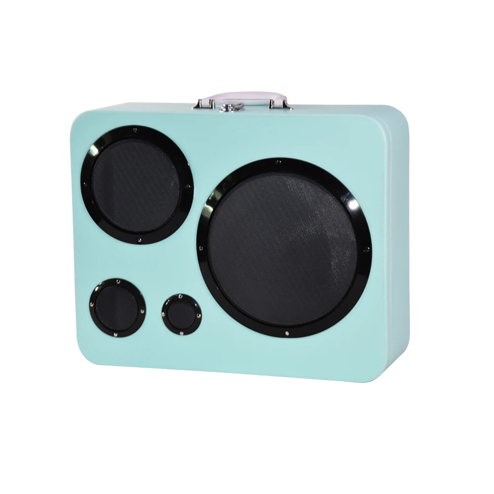 Retro Unique Large Capacity PU Leather Storage Box With Handle