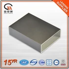 Customized 6061 6063 t5 extrusion aluminum square beads anodized tube / industrial aluminium profiles