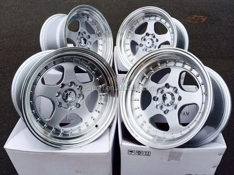 Hot Selling 14'' 15'' 16'' 17'' 18'' 19'' Inch Deep Dish Alloy Car Rims