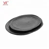 2018 fashionable design frosted pizza dishes plastic dishware round flat frosted plastic plate