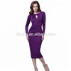 High Quality Pencil Dresses Long Sleeve Tight Elegant maxi dress