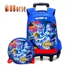 Detachable Trolley Backpack Bag High Quality Rucksack Waterproof Kids School Bag With Wheels