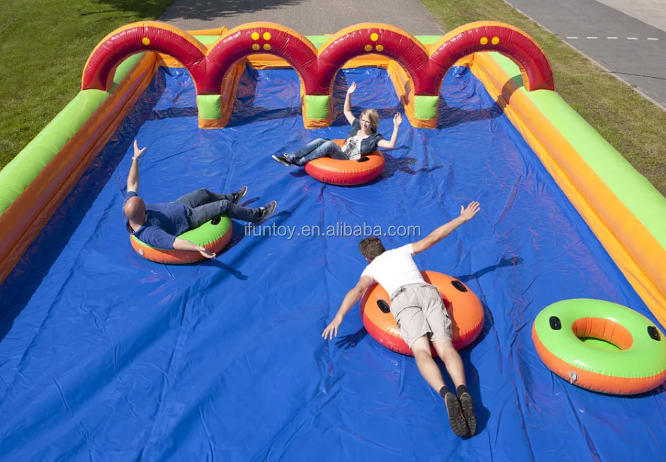 exciting inflatable human shuffleboard for summer