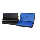 Wholesale deluxe magnetic closure black paper gift packing box