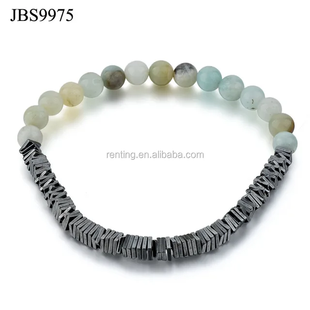 new design semi-precious stone amazon gem stone hematite bead