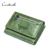 CONTACT'S Brand Names Women Wallet Hot Fashion grain Leather Purse Front Pocket Wallet