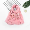 Good quality arab hijab with lace cotton scarf with bling sequins shawls