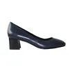 Manufacturer top high quality square toe chunky heel ladies pumps
