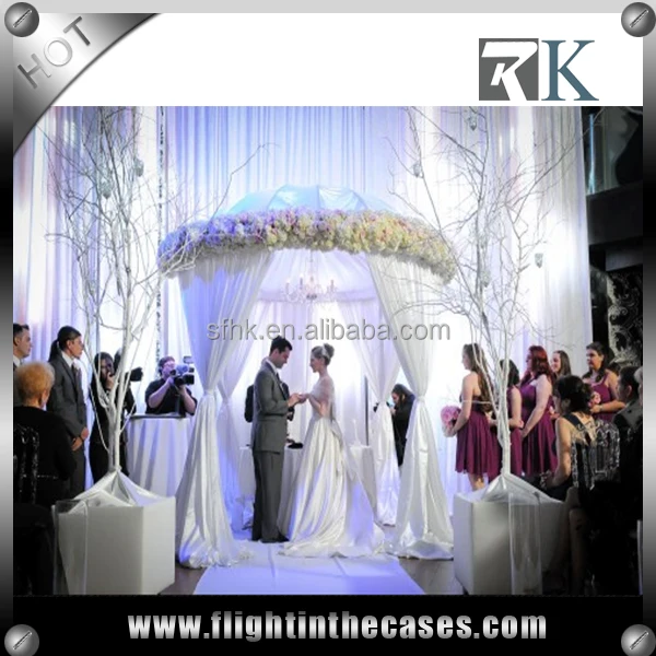 Portable Pipe And Drape Kits Telescopic Crossbar For Wedding Decoration foldable Roundness Tent