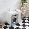 Artificial quartz stone Countertop Vanity and laundry sink cabinet/bathroom cabinet with washboard