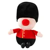 cute custom plush toy Royal Guard doll with Bear hat plush stuffed toy