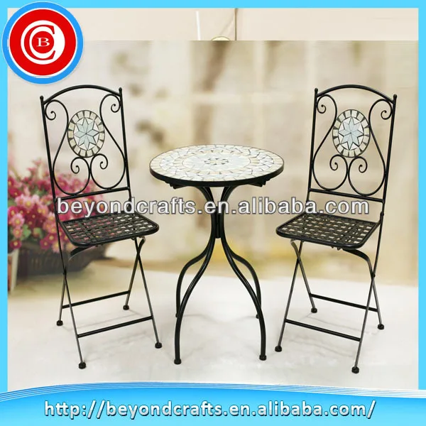 high quality outdoor gaeden furniture mosaic table set