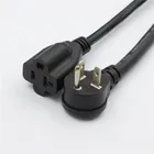 American three plug copper conduct material High current power cord