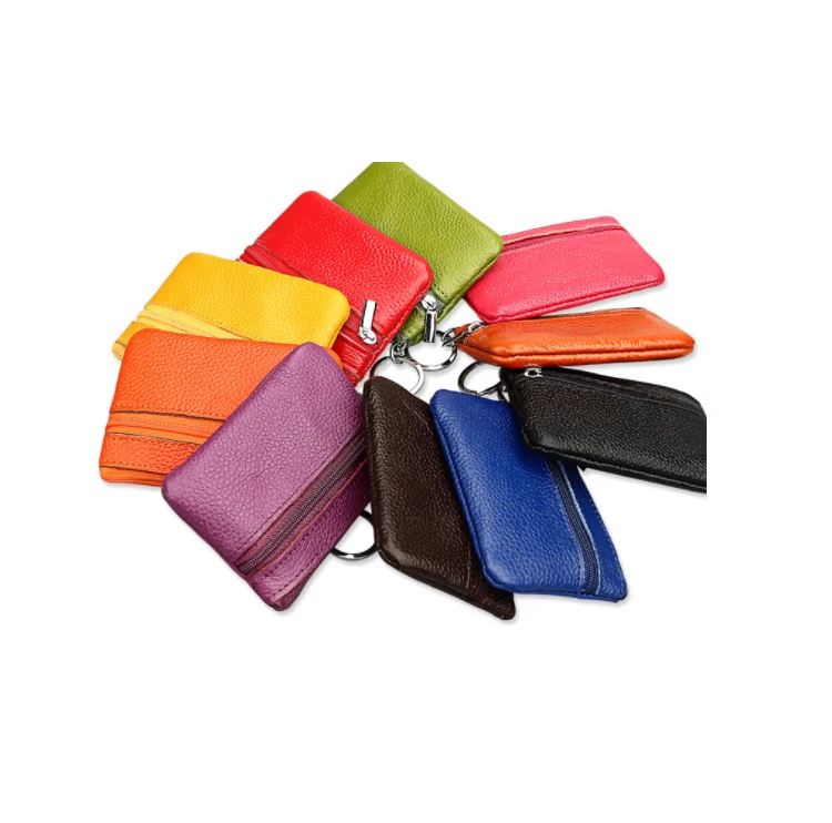 Hot sale classic real leather small coin purse women zipper mini purse, Multicolor as pictures
Hot sale classic real leather small coin purse women zipper mini purse, Multicolor as pictures