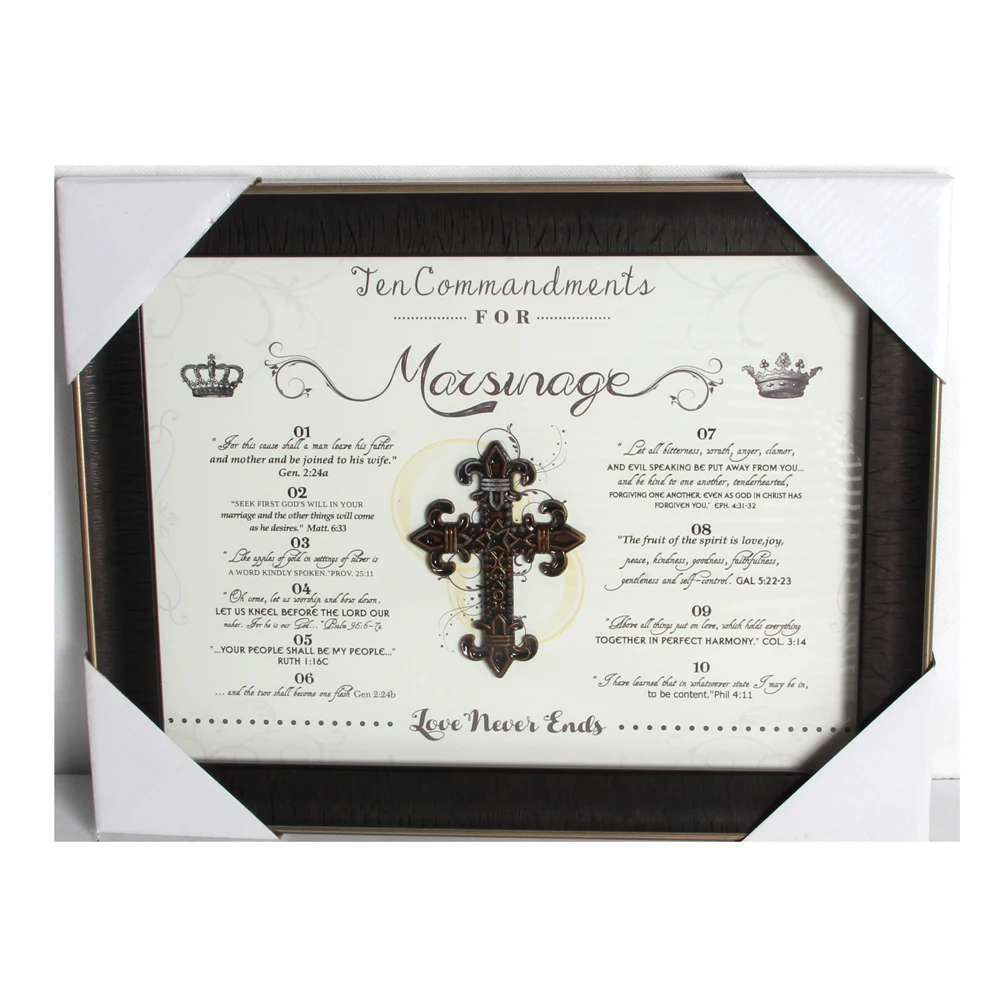 modern style religious decorative plastic wall plaques with sayings