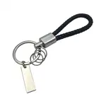 Brand New With High Quality Embossed White Leather Keychain