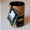 food grade cylinder shape box wholesale paper tube cans cardboard tea packaging tube metal lid tin lid