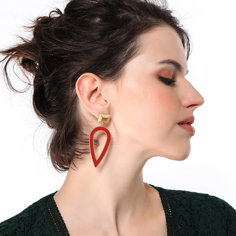 ed01766c Red Enamel Teardrop Gold Plated Earrings Jewelry For Women Jewelry, As picture
ed01766c Red Enamel Teardrop Gold Plated Earrings Jewelry For Women Jewelry, As picture