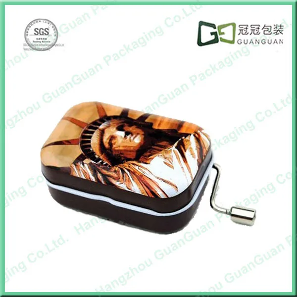 christmas gift tins/ musical box/metal tin can wholesale
