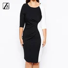 Sexy fashion office lady's midi dresses