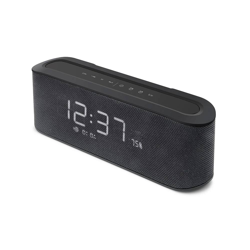 Portable Alarm Clock Wireless Bluetooth Stereo Speaker Display Music Sound Box With Alarm Clock Mirror Desk Clock - ANKUX.COM