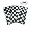 Black & White checkered plastic pe table cloth /table cover for hot selling in European