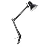 MultiJoint C-Clamp Metal Swing Arm Desk Lamp in Black