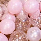 2019 transparent clear rubber latex balloon for gift toys