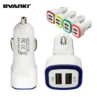 

High Quality Brilliant 5V 2.1A Universal 2 port car charger input 12V 24V Car Battery Charger LED dual usb car charger with LED