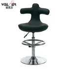 China supplier custom chrome bar stool legs modern swivel black bar stool chair with back