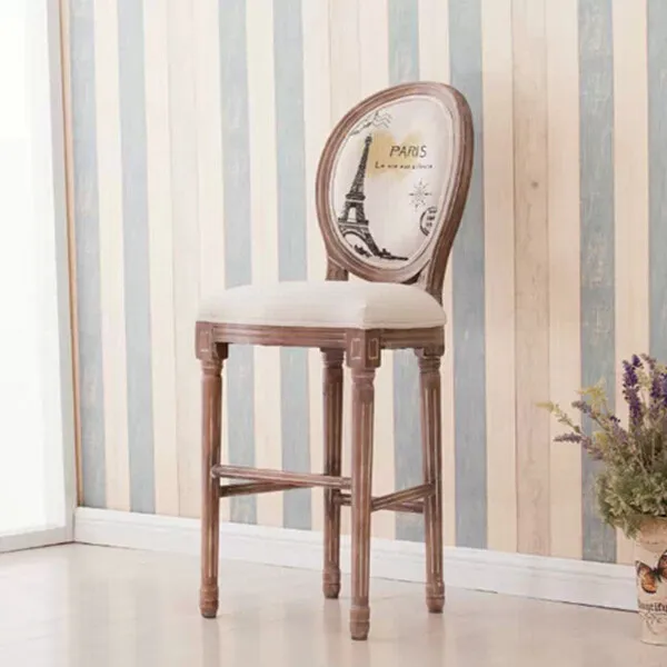 Bw安吉浴槽funitur木製カジノ椅子最も人気製品亜麻生地カジノ椅子白でバーの椅子仕入れ・メーカー・工場