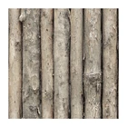 Vintage 3d wood fence effect wallpaper PVC roll wallpaper