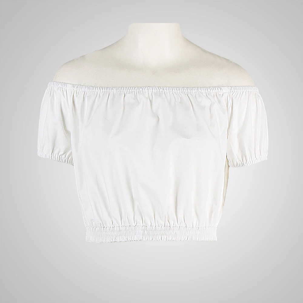 Women Clothing New White Elegant Strapless Sexy Loose Puff Sleeve Ruffle Vintage Blouses
Women Clothing New White Elegant Strapless Sexy Loose Puff Sleeve Ruffle Vintage Blouses