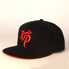 100% cotton sports caps black cool snapback cap china factory wholesale