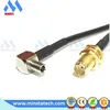SMA female bulkhead to TS9 RF Coaxial Pigtail Cable Assembly
